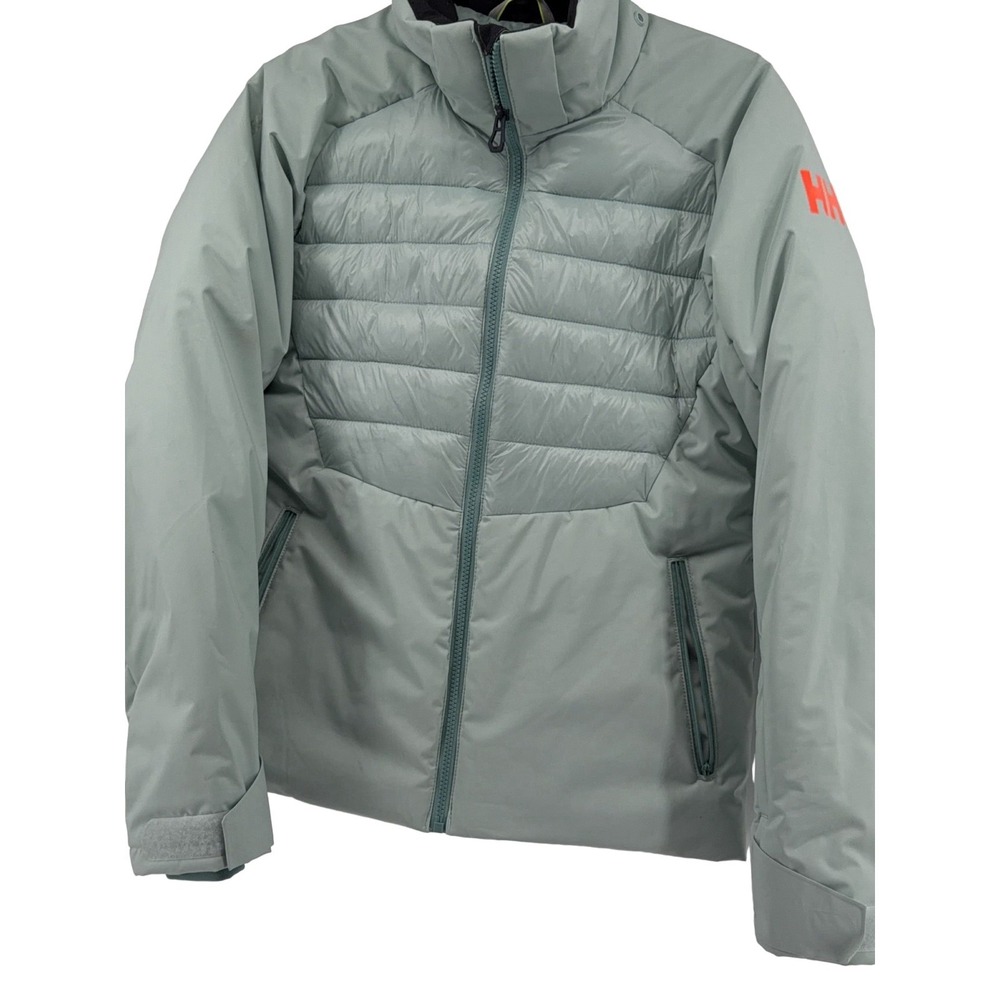 Helly Hansen Serene Ski Jacket Girls 176/16 Light Green Insulated RECCO